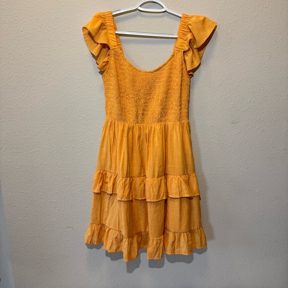 Women’s Yellow Ruffle Sundress